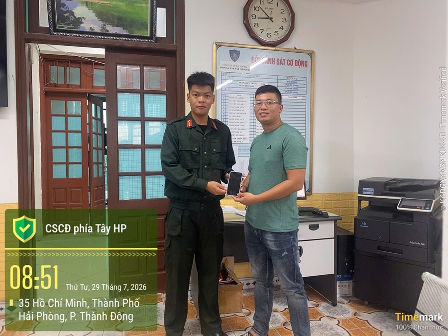 Phòng Cảnh sát cơ động nhanh chóng tìm lại tài sản bị mất cho người dân